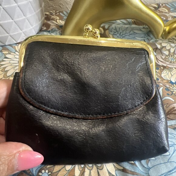 Vintage Buxton Triple Frame Coin Purse And Kiss-lock Vintage Black Coin Purse - Picture 14 of 16